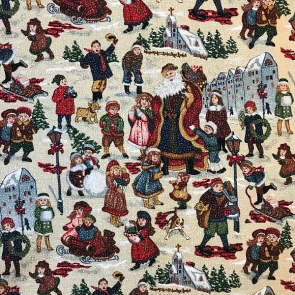 Set of 2 Vintage “ My Childhood Christmas “ placements